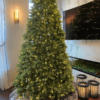 12' Royal Fir Artificial Christmas Tree with 2000 Warm White & Multi-Color LED Lights