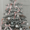 9' Rushmore Flock Artificial Christmas Tree 1000 Warm White LED Lights
