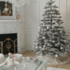 9' Rushmore Flock Artificial Christmas Tree Unlit