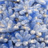 6.5' Duchess Blue Flock Artificial Christmas Tree with 500 Warm White LED Lights