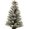 3' King Flock® Artificial Christmas Tabletop Tree with 50 Warm White LED Lights