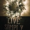 24" King Flock® Wreath with Warm White LED Lights (Battery Operated)