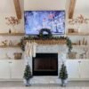 Tribeca Spruce Blue Collection 4-Piece Set with Warm White LED Lights (Battery Operated)