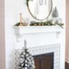 3' King Flock® Artificial Christmas Tabletop Tree with 50 Warm White LED Lights