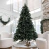 12' King Fraser Fir Artificial Christmas Tree with 2300 Warm White & Multi-Color LED Lights