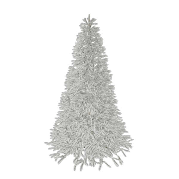 8' Queen Flock® Artificial Christmas Tree with 900 Warm White LED Lights