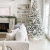 8' Queen Flock® Artificial Christmas Tree with 900 Warm White LED Lights