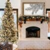 10' King Douglas Fir Slim Artificial Christmas Tree with 900 Warm White & Multi-Color LED Lights